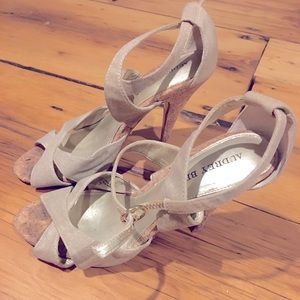 Audrey Brooke champagne heels